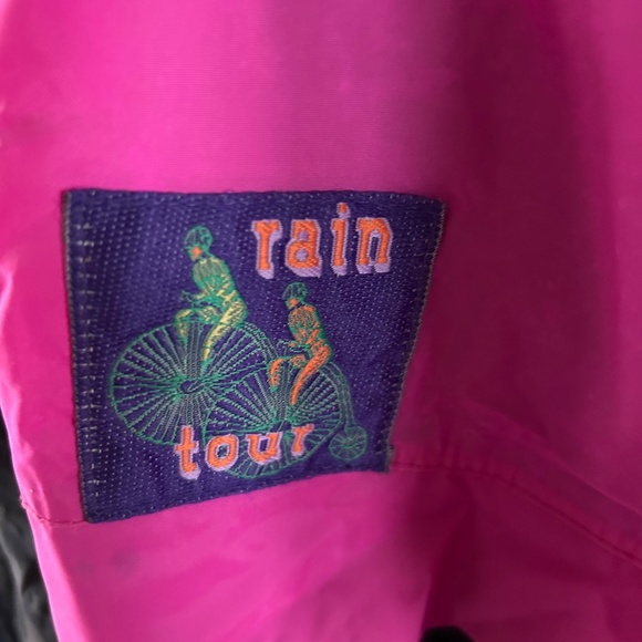 Women's Vintage Rain Tour Full Zipper Light Weight lJacket w/Hideaway Hood - Picture 4 of 4